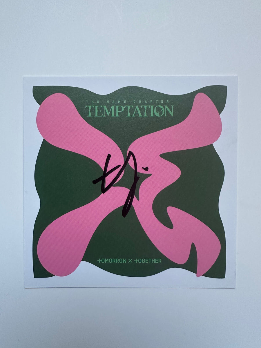 TXT　プロモアルバム　非売品　サイン入り　TEMPTATION④ TXT 'The Name Chapter: TEMPTATION' - Hand Autographed(Signed