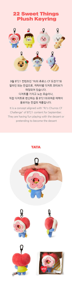 BT21 22 Sweet Things Plush Keyring