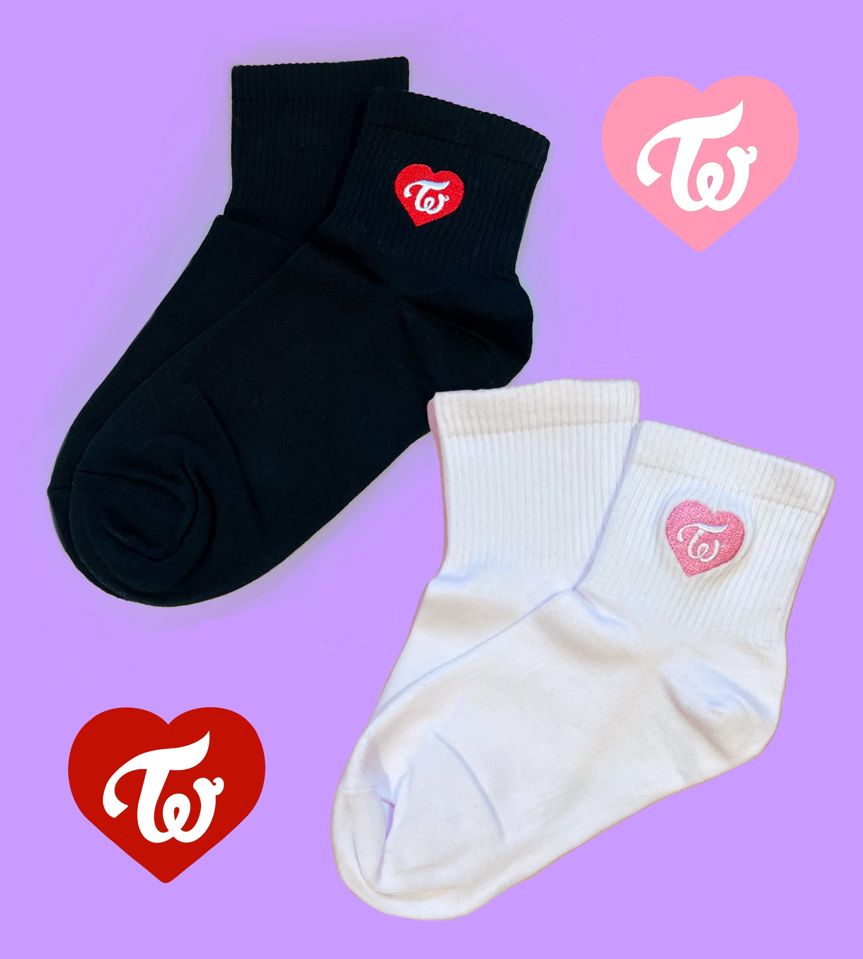 Twice Heart Socks