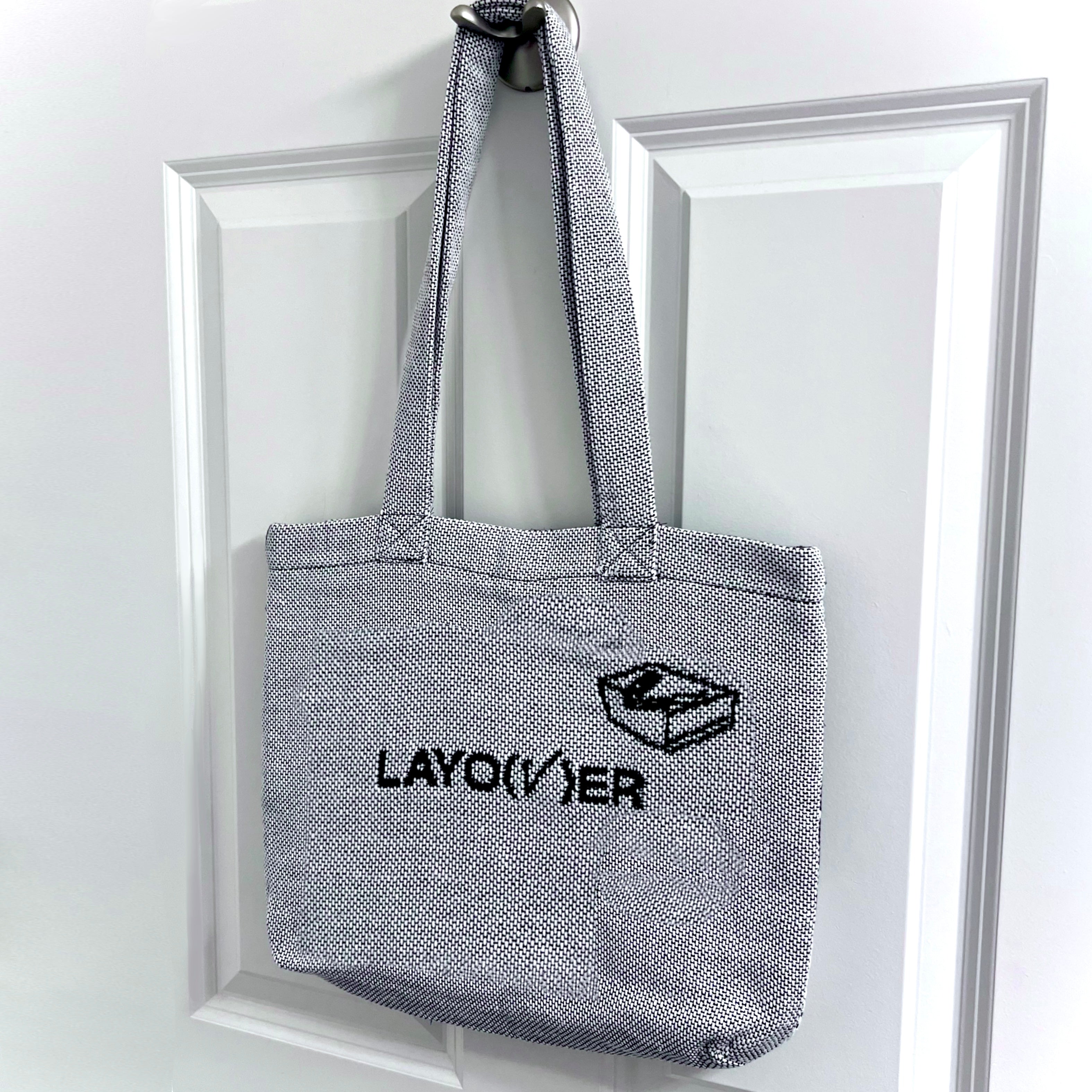 V Layover Knit Tote Bag